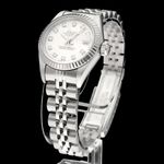 Rolex Lady-Datejust 69174 (1997) - Silver dial 26 mm Steel case (5/8)