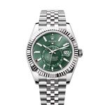 Rolex Sky-Dweller 336934 (2024) - Green dial 42 mm Gold/Steel case (1/8)