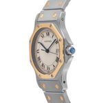 Cartier Santos 187902 (1993) - White dial 30 mm Gold/Steel case (4/8)