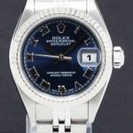 Rolex Lady-Datejust 79174 (1999) - Blue dial 26 mm Steel case (1/8)