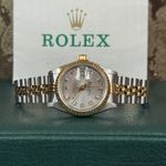 Rolex Lady-Datejust 69173 (1991) - Silver dial 26 mm Gold/Steel case (2/8)