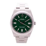 Rolex Oyster Perpetual 41 124300 (2025) - Green dial 41 mm Steel case (2/8)