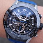 TAG Heuer Carrera Calibre HEUER 01 CAR2A1T.FT6052 (2023) - Transparant wijzerplaat 43mm Staal (1/8)