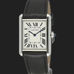 Cartier Tank WSTA0041 (2021) - White dial 34 mm Steel case (1/8)