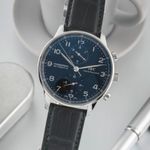 IWC Portuguese Chronograph IW371447 (Unknown (random serial)) - Black dial 41 mm Steel case (3/8)