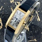 Cartier Tank Américaine WGTA0353 (2025) - Silver dial 15 mm Yellow Gold case (7/8)