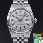 Rolex Datejust 1601 (1973) - Zilver wijzerplaat 36mm Staal (1/8)