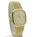 Omega Vintage 7285 (Unknown (random serial)) - Champagne dial 33 mm Yellow Gold case (3/8)