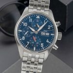 IWC Pilot Chronograph IW388102 (Unknown (random serial)) - Blue dial 41 mm Steel case (3/8)