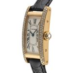 Cartier Tank Américaine WB701251 (Unknown (random serial)) - Silver dial 19 mm Yellow Gold case (6/8)