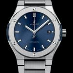 Hublot Classic Fusion Blue 548.NX.7170.NX (2022) - Blauw wijzerplaat 42mm Titanium (1/1)