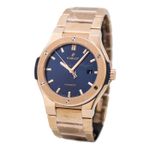 Hublot Classic Fusion Blue 548.OX.7180.OX (2022) - Blauw wijzerplaat 42mm Roségoud (1/1)