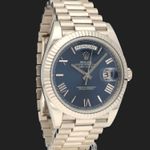 Rolex Day-Date 40 228239 (2019) - Blue dial 40 mm White Gold case (4/8)