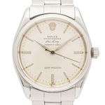 Rolex Air-King 5500 (1958) - Zilver wijzerplaat 34mm Staal (1/6)