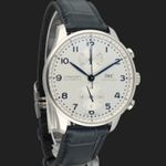 IWC Portuguese Chronograph IW371605 (2023) - Silver dial 41 mm Steel case (4/8)