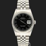Rolex Datejust 36 16234 (1997) - Black dial 36 mm Steel case (2/8)