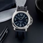 Panerai Luminor Base Logo PAM00000 (2004) - Zwart wijzerplaat 44mm Staal (1/8)