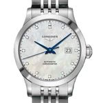 Longines Record L2.321.4.87.6 (2026) - Pearl dial 30 mm Steel case (1/1)