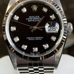 Rolex Datejust 36 16234 (2002) - Black dial 36 mm Steel case (4/8)