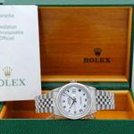 Rolex Datejust 36 16220 (2005) - Zilver wijzerplaat 36mm Staal (3/8)