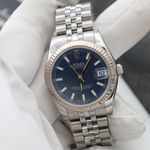 Rolex Datejust 31 178274 (Unknown (random serial)) - Blue dial 31 mm Steel case (1/8)