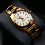 Rolex Oyster Perpetual 31 6748 (1977) - White dial 31 mm Yellow Gold case (4/5)