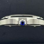 Cartier Santos W4SA0006 (2023) - Blue dial 35 mm Steel case (3/8)