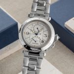 Cartier Pasha W31037H3 (2005) - Silver dial 38 mm Steel case (3/8)