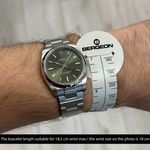 Rolex Oyster Perpetual 34 114200 (2018) - Green dial 34 mm Steel case (3/8)