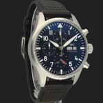 IWC Pilot Chronograph IW378001 (2022) - Zwart wijzerplaat 43mm Staal (4/8)