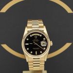 Rolex Day-Date 36 18238 (1994) - Black dial 36 mm Yellow Gold case (1/7)