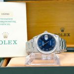 Rolex Datejust 36 16200 (1995) - Blauw wijzerplaat 36mm Staal (3/8)