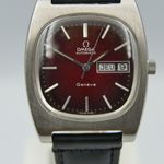 Omega Genève 166.0188 (Onbekend (willekeurig serienummer)) - Rood wijzerplaat 36mm Onbekend (11/16)