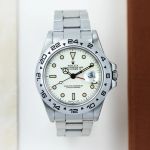 Rolex Explorer II 16550 (1987) - Wit wijzerplaat 40mm Staal (7/7)