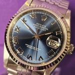 Rolex Datejust 36 16234 (1991) - Blue dial 36 mm Steel case (3/4)