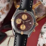 Breitling Chronomat B13047 (1992) - Red dial 45 mm Steel case (3/8)