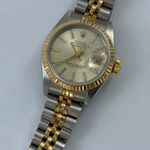 Rolex Lady-Datejust - (Unknown (random serial)) - Champagne dial 26 mm Gold/Steel case (4/6)