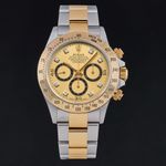 Rolex Daytona 16523 (1999) - Champagne wijzerplaat 40mm Goud/Staal (3/8)