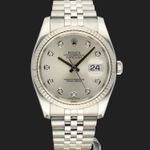 Rolex Datejust 36 116234 (2012) - Zilver wijzerplaat 36mm Staal (3/8)