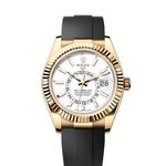 Rolex Sky-Dweller 336238 (2024) - White dial 42 mm Yellow Gold case (1/1)