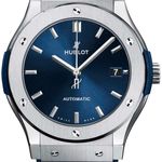 Hublot Classic Fusion Blue 565.NX.7170.RX (2023) - Blauw wijzerplaat 38mm Titanium (1/1)