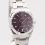Rolex Oyster Perpetual 34 114200 (2009) - Purple dial 34 mm Steel case (2/8)