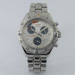 Breitling Transocean Chronograph A53040.1 (1998) - Silver dial 42 mm Steel case (1/8)