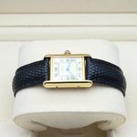 Cartier Tank Vermeil 5057001 (Unknown (random serial)) - Yellow dial 20 mm Silver case (3/8)