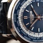 Patek Philippe World Time Chronograph 5930G-010 (2022) - Blue dial 40 mm White Gold case (3/8)