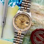 Rolex Lady-Datejust 69173G (1988) - Goud wijzerplaat 26mm Goud/Staal (1/8)