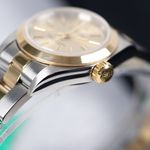 Rolex Oyster Perpetual 67183 (1996) - Champagne dial 26 mm Gold/Steel case (5/8)
