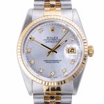 Rolex Datejust 36 16233 (1988) - Silver dial 36 mm Gold/Steel case (3/8)