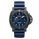 Panerai Luminor Submersible PAM01232 (2023) - Blauw wijzerplaat 44mm Carbon (1/1)