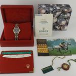 Rolex Lady-Datejust 69173 (1991) - Blue dial 26 mm Gold/Steel case (5/8)